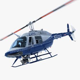 Bell Jetranger 206 Los Angeles Police Helicopter